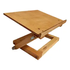 GENERICO - Soporte ajustable para Computador e iPad en madera de Pino