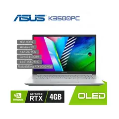 ASUS - Portátil K3500P Intel CI5 11300H 8GB 512SSD PCIe 156 OLED FHD W10 RTX 4GB