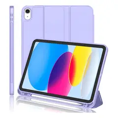 GENERICO - Estuche Smart Case Espacio Lápiz iPad Pro 11 2025 Chip M5 Lila