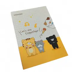 YOYOSO - Cuaderno Lineas Horizontales A5 Gato