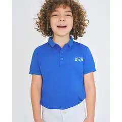 BALLESTA KIDS - CAMISETA TIPO POLO NIÑO AZUL REY