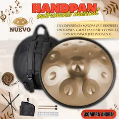 HANNA INSTRUMENTS - HAND PAN INSTRUMENTO ESPIRITUAL EN ACERO CON ACCESORIOS