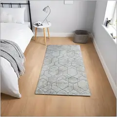 MITAPETE COM - Tapete Alfombra Camino Pie De Cama Turquia 80 X 150cms Azul
