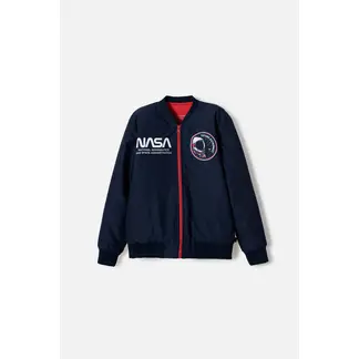 NASA - Chaqueta de la con cierre azul para niño