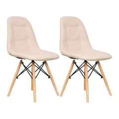 GENERICO - Set X2 Silla Decor Mueble Sala Comedor Dormitorio Refcarmen Rosa