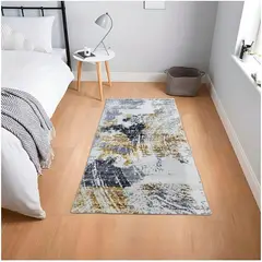 MITAPETE COM - Tapete Alfombra Camino Pie De Cama Turquia 80 X 150cms Beige Bone