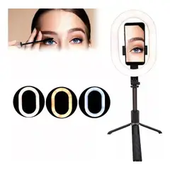GENERICO - Aro De Luz Con Tripode Para Celular + Control Bt