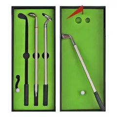 GENERICO - Set De Golf De Escritorio Con 3 Lapiceros Metálicos En Caja De Regalo Ejecutivo Para Oficina Hombre Empresario Decoración Escritorio Original Creativo