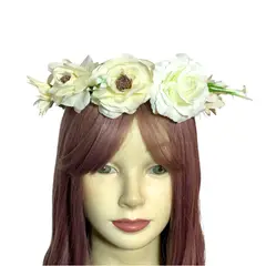 GENERICO - Balaca Corona De Flores Disfraz Catrina - Halloween