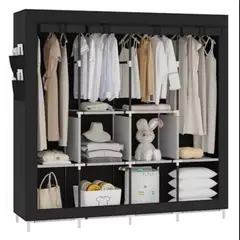 HOME - Closet Armario Doble Grande Desarmable Portatil Con Forro