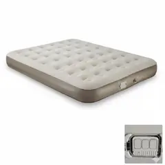 TV NOVEDADES - Colchon Inflable KING Tipo gamuza + Bomba electrica integrada