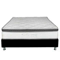PLUMA HOME - Colchón Semiortopedico 120X190 Gratis Almohadas + Protector Colchon
