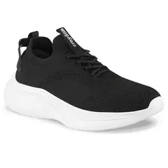 CROYDON - Tenis para Caminar Sonivo Negro-Blanco para Hombre