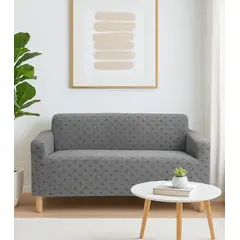 CHINA GLAZE - Protector Para Sofa 3 Puestos Gris Claro