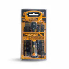 PROTOOL - Juego De Copas Con Ratchet 12 Kit 20pcs