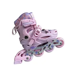 DISTRIONLINE - Patines Chicago Rosados Con Luces Y Freno
