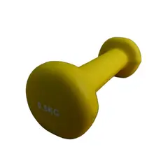 GENERICO - Mancuernas Redondas Neopreno Amarilla 0.5 Kg Par