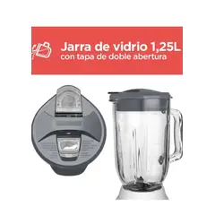 BLACK+DECKER - Licuadora 550 W 4 Puntas, Vidrio