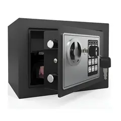 GENERAL - Caja Fuerte De Seguridad Codigo Digital Con Llave 23x18cm
