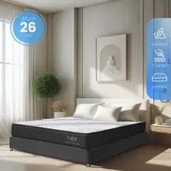 HOTEL DREAMS - Colchón Calm Doble 140x190cm Doble Cara de Uso Firmeza Media Ortopédico