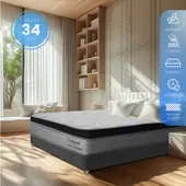 HOTEL DREAMS - Colchón Lúxor Pocket King 200200 Premium Firmeza Suave Ortopédico