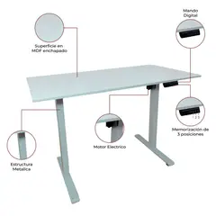 MUEBLESYA - Mesa de Escritorio Eléctrica Alejandría Con Altura Ajustable