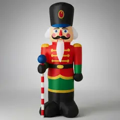 TECNOHOGAR JS - Muñeco Navidad Inflable Decoracion Navideña Soldado Led 50w