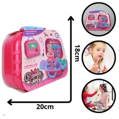 SWISSHOME - MALETA PELUQUERIA INFANTIL JUEGO PARA NIÑAS +3 AÑOS
