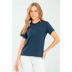 RAGGED - Camiseta piedras Azul oscuro