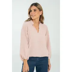 RAGGED - Blusa oslo Rosado palo de rosa