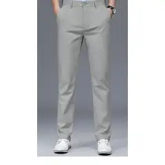 ABC - Pantalon lino traje para hombre clasico colores elegante negocios