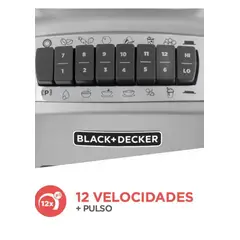 BLACK+DECKER - Licuadora Pulverix de 700 Watts 6 Cuchillas