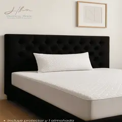 HARMONY HOME - Protector con Cremallera Cama sencilla + Funda Blanco