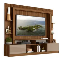 GENERICO - Centro de entretenimiento moderno en madera para TV 65