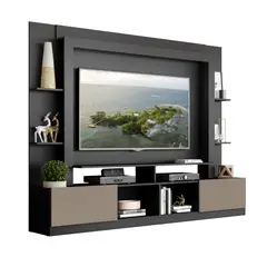 GENERICO - Centro de entretenimiento moderno para TV hasta 65” con repisas
