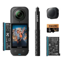 INSTA 360 - Cámara Deportiva Insta360 X5 Combo 360° 8K Negro