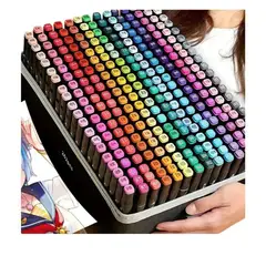 AMERICAN GENERICS - Marcadores de Alcohol 262 Colores – Set Completo Doble Punta