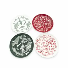AMBIENTE GOURMET - Plato 20cm Navidad setx4