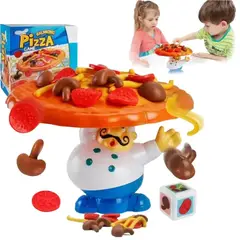 SHUNGA - Juego De Mesa Balancing Pizza Reto De Equilibrio Para Niños Y Adultos
