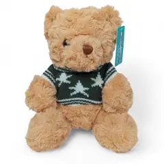 YOYOSO - Peluche Oso Con Sueter Estrellas Verde