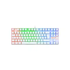 REDRAGON - TECLADO MECÁNICO KUMARA K552 BLANCO RGB SWITCHE ROJO