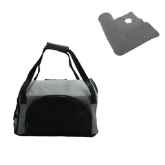 HALLY PET - Morral Cargador Cabina + Cobija Med Gris