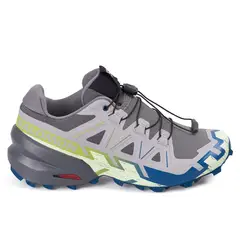SALOMON - Tenis Speedcross 6 GrisVerde Lima