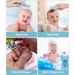 MILOPTS - Kit de Aseo para Bebes Recién Nacidos Estuche AZUL