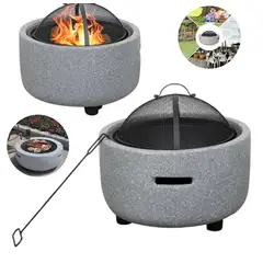 SHUNGA - Asador Tipo Fogata 2 En 1 – Parrilla Y Fogatero Para Exteriores