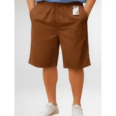 SHAKTIS - Bermuda unicolor dril strech tallas grandes 2426
