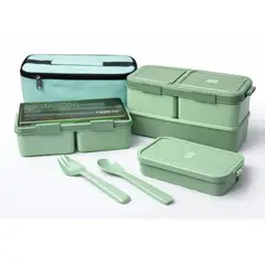 SHUNGA - Recipiente De Comida + Lonchera Modelo B Ml Hermética Y Portátil