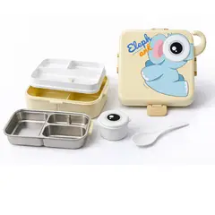 SHUNGA - Lonchera Infantil Modelo A Cartoon Lunch Box Con Divisiones