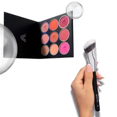 GENERICO - Paleta De Rubores Atenea Brocha Para Base Contorno De Montoc