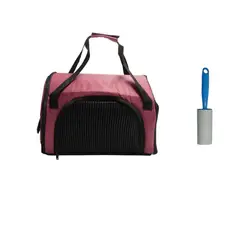 HALLY PET - Morral Cargador Cabina + Quitamotas Vinotinto